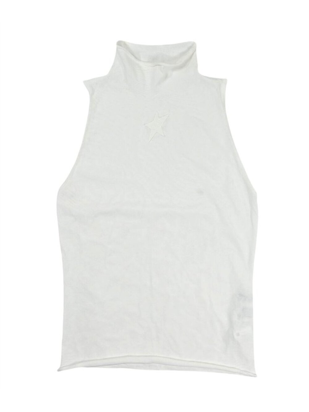Miss Sixty x Bella Hadid Patchwork Knit Vest in White